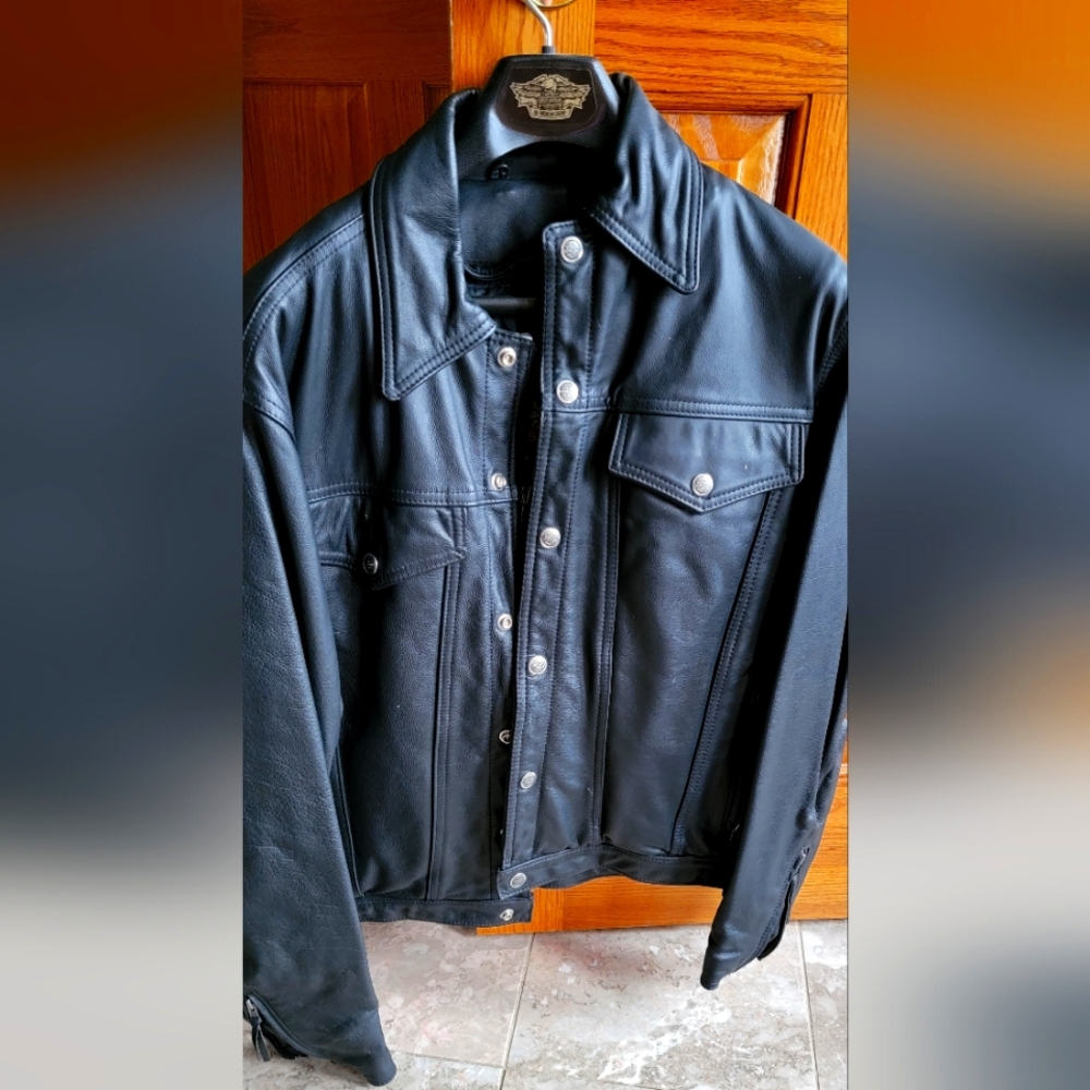 Vintage Men's Original Leather Harley Davidson Jacket